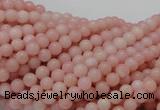 COP401 15.5 inches 4mm round Chinese pink opal gemstone beads