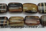 COP432 15.5 inches 13*18mm rectangle natural brown opal gemstone beads