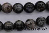 COP453 15.5 inches 8mm round natural grey opal gemstone beads