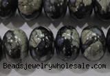 COP473 15.5 inches 13*18mm rondelle natural grey opal gemstone beads