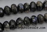 COP498 15.5 inches 5*8mm faceted rondelle natural grey opal beads