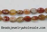 COP500 15.5 inches 6*8mm oval natural red opal gemstone beads