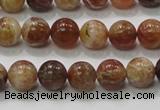 COP502 15.5 inches 10mm round natural red opal gemstone beads