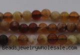 COP508 15.5 inches 4mm round natural red opal gemstone beads