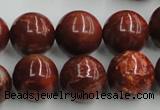 COP515 15.5 inches 16mm round red opal gemstone beads wholesale