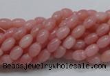 COP55 15.5 inches 5*7mm rice natural pink opal gemstone beads