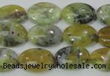 COP563 15.5 inches 13*18mm oval natural yellow & green opal beads