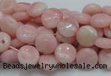 COP59 15.5 inches 6mm flat round natural pink opal gemstone beads