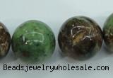 COP658 15.5 inches 20mm round green opal gemstone beads wholesale