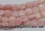 COP67 15.5 inches 8*8mm square natural pink opal gemstone beads