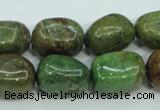 COP672 15.5 inches 12*16mm nuggets green opal gemstone beads