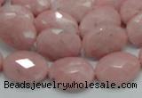 COP72 15.5 inches 13*18mm faceted oval natural pink opal beads