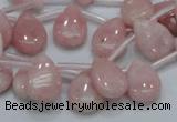 COP73 15.5 inches 10*14mm flat teardrop natural pink opal beads