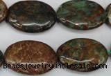 COP758 15.5 inches 18*25mm oval green opal gemstone beads