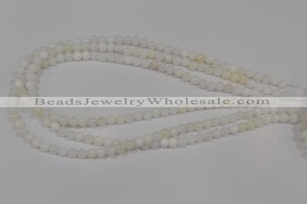 COP901 15.5 inches 8mm round natural white opal gemstone beads