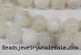 COP903 15.5 inches 12mm round natural white opal gemstone beads