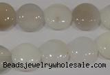 COP905 15.5 inches 14mm flat round natural white opal gemstone beads