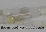 COP906 15.5 inches 8*10mm oval natural white opal gemstone beads