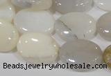 COP908 15.5 inches 15*20mm oval natural white opal gemstone beads