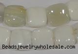 COP910 15.5 inches 14*14mm square natural white opal gemstone beads