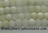 COP920 15.5 inches 4mm round white opal gemstone beads