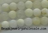 COP921 15.5 inches 6mm round white opal gemstone beads