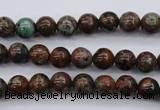 COP985 15.5 inches 6mm round green opal gemstone beads wholesale