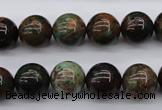 COP988 15.5 inches 12mm round green opal gemstone beads wholesale