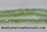 COQ10 16 inches 4mm faceted round dyed olive quartz beads wholesale