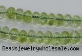 COQ20 16 inches 5*10mm rondelle dyed olive quartz beads wholesale