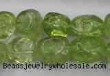 COQ23 16 inches 12*14mm nugget dyed olive quartz beads wholesale