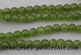 COQ52 15.5 inches 6mm round natural olive quartz beads wholesale