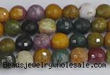 COS201 15.5 inches 6mm faceted round ocean jasper beads