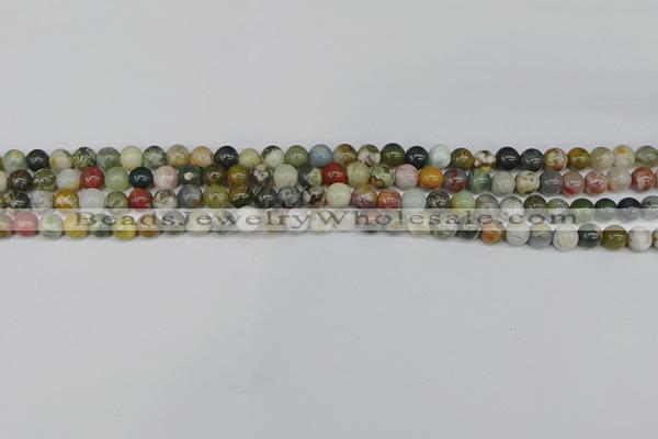 COS220 15.5 inches 4mm round ocean stone beads wholesale