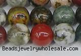 COS224 15.5 inches 12mm round ocean stone beads wholesale