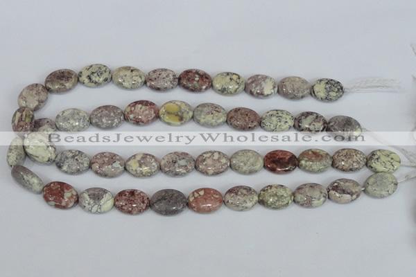 COT09 15.5 inches 13*18mm oval osmanthus stone beads wholesale