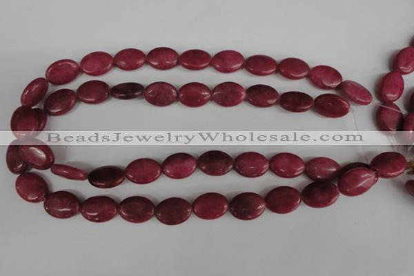 COV123 15.5 inches 13*18mm oval candy jade beads wholesale