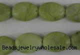 COV127 15.5 inches 13*18mm oval lemon jade beads wholesale