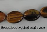 COV128 15.5 inches 13*18mm oval yellow tiger eye beads wholesale