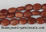 COV15 15.5 inches 8*10mm oval goldstone gemstone beads wholesale