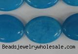 COV161 15.5 inches 18*25mm oval candy jade beads wholesale