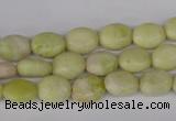 COV29 15.5 inches 8*10mm oval lemon jade gemstone beads wholesale