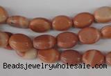 COV33 15.5 inches 8*10mm oval red mud jasper beads wholesale