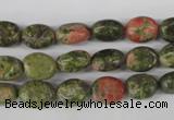 COV38 15.5 inches 8*10mm oval unakite gemstone beads wholesale