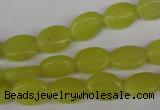 COV54 15.5 inches 8*12mm oval lemon jade gemstone beads wholesale