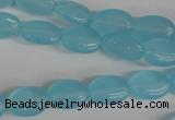 COV62 15.5 inches 10*14mm oval candy jade beads wholesale