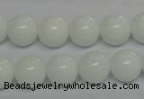 CPB05 15.5 inches 12mm round white porcelain beads wholesale