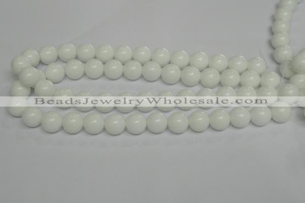 CPB06 15.5 inches 14mm round white porcelain beads wholesale