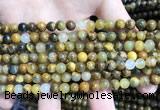 CPB1050 15.5 inches 4mm round golden pietersite beads wholesale