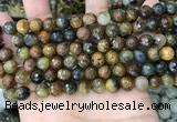 CPB1065 15.5 inches 4mm faceted round natural pietersite beads